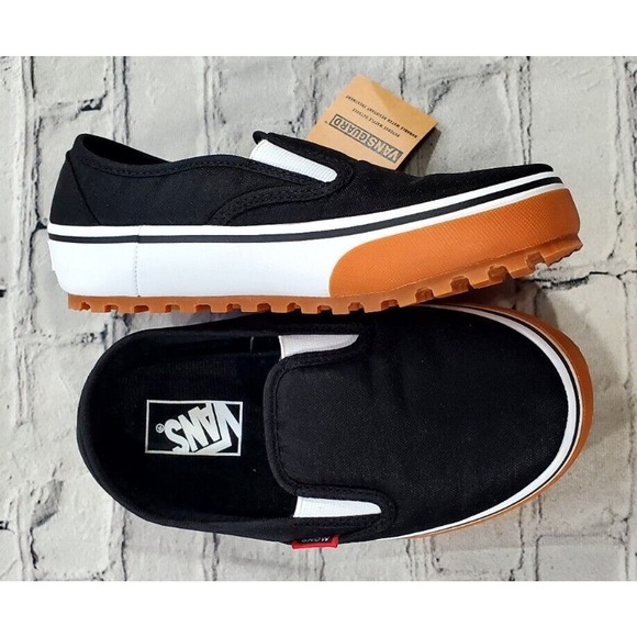 VANS Snow Lodge Slipper Black Gum RARE WATER RESISTANT MENS SZ 4 WOMENS SZ 5.5 - Picture 5 of 7